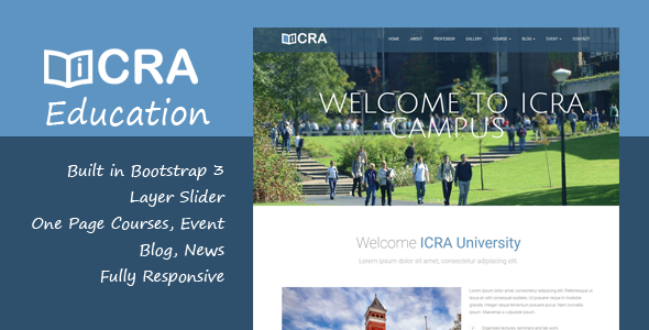 Icra - Education WordPress Theme